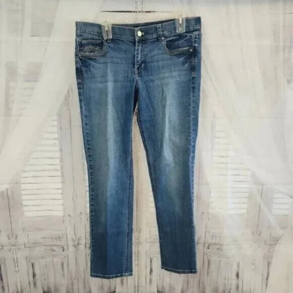 White House Black Market Noir Jeans - Picture 1 of 3